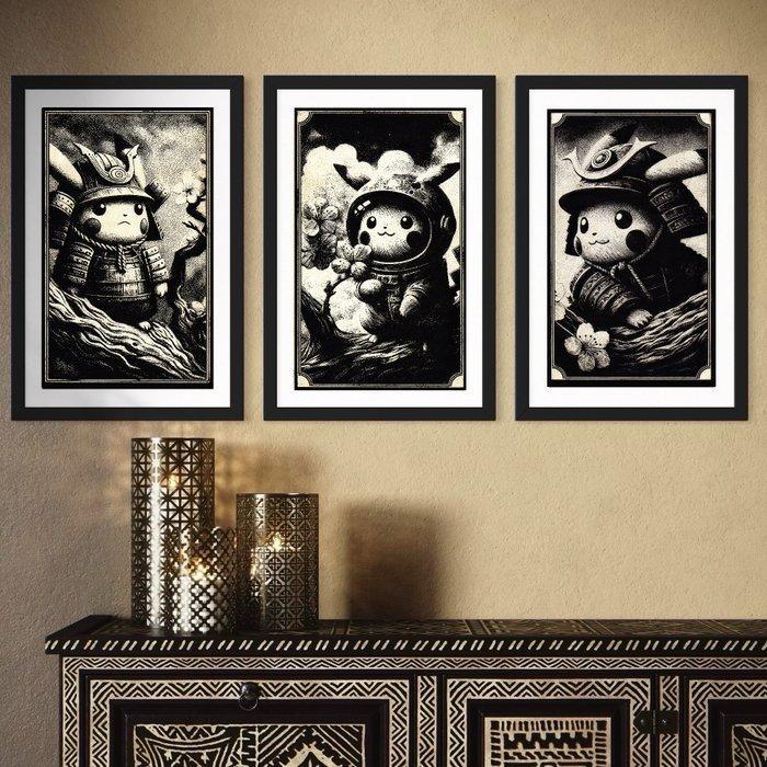 Æ (XX-XXI) - (Set of 3) “Pikachu no Bushid” (2025) –, Spelcomputers en Games, Spelcomputers | Overige Accessoires