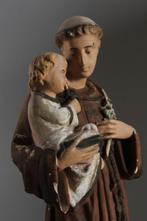 Beeldje - St-Antonius van Padua - 44cm - Gips, Antiek en Kunst