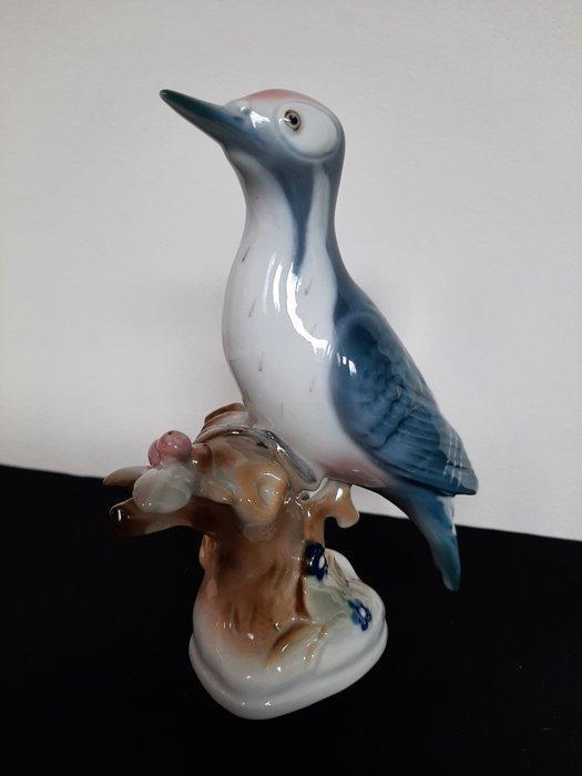 Zsolnay - Beeldje, Specht - 17 cm - Porselein, Antiek en Kunst, Antiek | Glas en Kristal