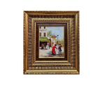 French school (XX) - Meeting on the Parisian Boulevard, Antiek en Kunst