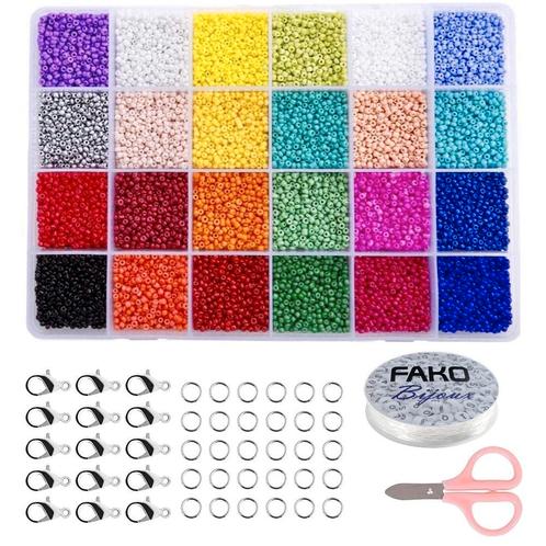 Fako Bijoux® - DIY Kralen Set - Glas Zaad Kralen - Sieraden, Hobby en Vrije tijd, Kralen en Sieraden maken, Verzenden