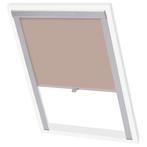 vidaXL Rolgordijn verduisterend beige MK06, Verzenden, Nieuw, Beige