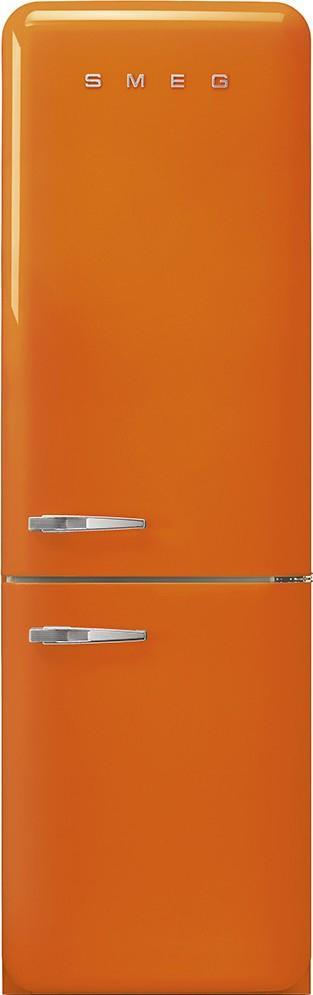 Smeg FAB32ROR5 retro jaren 50 koelkast oranje - rechtsdraaie, Witgoed en Apparatuur, Koelkasten en IJskasten, 150 tot 200 liter