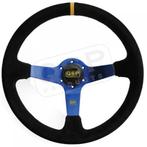 QSP Sportstuur Suede 70mm Diep Deep Dish Blauw B5614, Auto diversen, Autosport-onderdelen, Nieuw