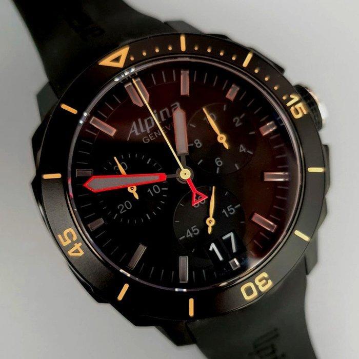 Alpina - Seastrong Diver Chronograph - AL-372LBBGGR4FBV6 -, Sieraden, Tassen en Uiterlijk, Horloges | Heren