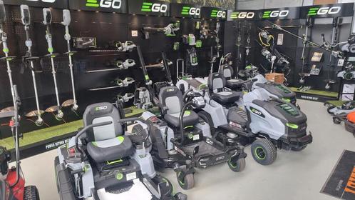 EGO Accu zitmaaiers, Z6 zero-turn met opvang en loopmaaiers, Tuin en Terras, Zitmaaiers, 90 tot 120 cm, Elektrische starter, Mulchfunctie