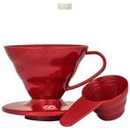 Hario V60-02 Dripper Kunststof Rood - VD-02-R (slow coffee), Ophalen of Verzenden, Nieuw