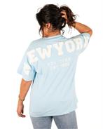 Lichtblauw shirt New York van Flamant Rose, Kleding | Dames, Nieuw, Verzenden