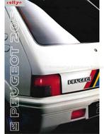 1991 PEUGEOT 205 RALLYE BROCHURE DUITS, Boeken, Auto's | Folders en Tijdschriften, Nieuw, Peugeot, Author