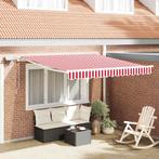 vidaXL Inklapbaar Zonnescherm met Rood en wit 300 x 250 cm, Verzenden, Nieuw