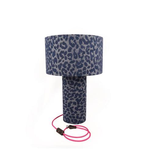 Tafellamp Luipaard Denim, Huis en Inrichting, Lampen | Tafellampen, 50 tot 75 cm, Nieuw, Kunststof, Stof, Overige materialen, Ophalen of Verzenden
