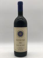 1 x 75cl Sassicaia 1987 (Tuscany, rood), Verzamelen, Wijnen, Nieuw, Rode wijn, Ophalen of Verzenden, Italië