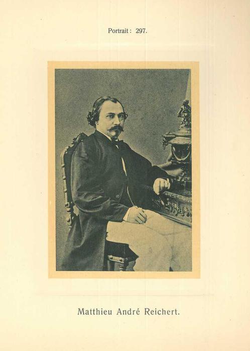Portrait of Mathieu-Andre Reichert, Antiek en Kunst, Kunst | Etsen en Gravures