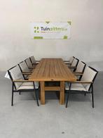 Hartman Lino / Yasmani 9-delige Diningset, Tuin en Terras, Tuinsets en Loungesets, Teakhout, Nieuw, Ophalen of Verzenden, 8 zitplaatsen