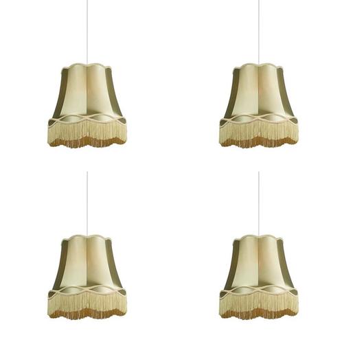 Set van 4 retro hanglampen groen 45 cm - Granny, Huis en Inrichting, Lampen | Hanglampen, Nieuw, Overige materialen, 75 cm of meer