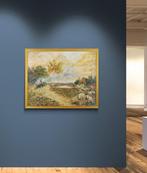 Arie Zuidersma (1925-2014) - Landschap met schapen Drentse, Antiek en Kunst, Kunst | Schilderijen | Klassiek