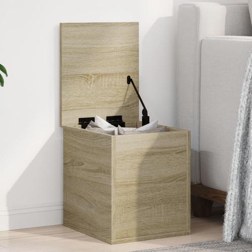 vidaXL Opbergbox 30x35x35 cm bewerkt hout sonoma, Huis en Inrichting, Woonaccessoires | Kisten, Nieuw, Verzenden