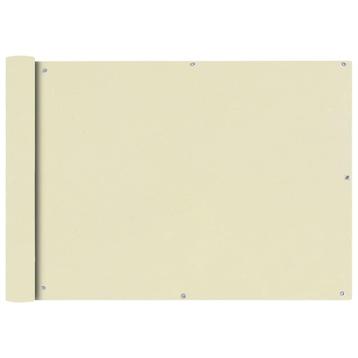 Balkonscherm Creme Oxford | Tweedekansje | Winddicht & Wa... beschikbaar voor biedingen