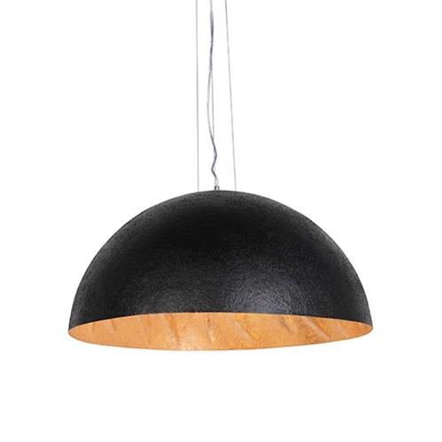 Smart hanglamp zwart met goud 70 cm incl. Wifi A60 - Magna, Huis en Inrichting, Lampen | Hanglampen, Nieuw, Kunststof, 75 cm of meer