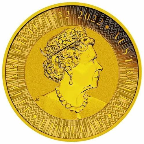 Australië. 1 Dollar 2023 1 oz Kangaroo Flag Colorized 24k, Postzegels en Munten, Munten | Europa | Niet-Euromunten
