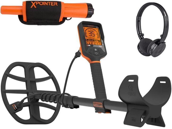 Quest Q35 metaaldetector met WHP en XPointer pinpointer, Hobby en Vrije tijd, Metaaldetectors, Discriminatie metaaldetectie, Instelbare gevoeligheid