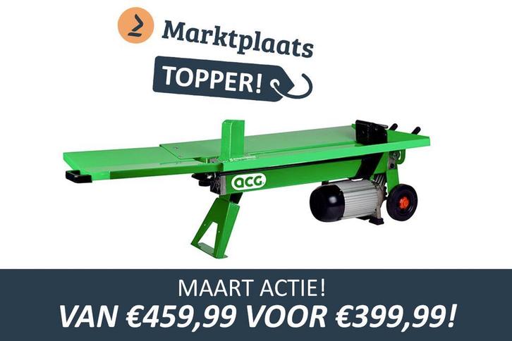 ACTIE Houtklover 7 ton 230V houtkloofmachine Liggende klover, Tuin en Terras, Kloofmachines, Elektrisch, Nieuw, Liggend, Ophalen of Verzenden