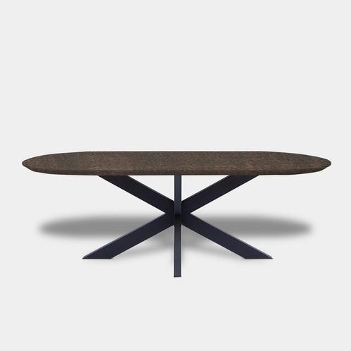 Tafel Plat Ovaal Eikenhout - Matrix - Zand, Huis en Inrichting, Tafels | Eettafels