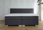ACTIE! Boxspring Milano 140 200 Antraciet, Huis en Inrichting, Verzenden, Nieuw, 140 cm, Twijfelaar