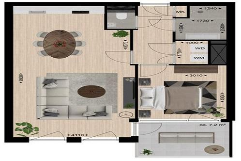 Appartement Emmapassage in Tilburg, Huizen en Kamers, Huizen te huur, Via bemiddelaar, Noord-Brabant, Appartement