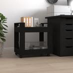 Bureaukastje 60x45x60 cm bewerkt hout zwart, Huis en Inrichting, Verzenden, Nieuw