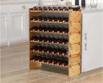 Stapelbaar Bamboe Wijnrek Vrijstaand voor 36 of 48 Flessen, Verzenden, Nieuw