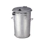Staalverzinkte afvalbak 110 ltr - verzinkt, Verzenden, Nieuw
