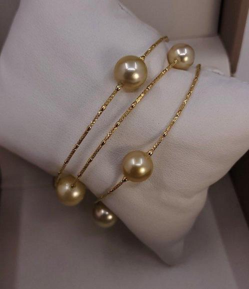 Armband - 18 karaat Geel goud - Gouden Zuidzeeparels, Sieraden, Tassen en Uiterlijk, Armbanden