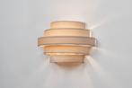 Rietveld Wandlampen - Creme, Beige - Stof, Metaal, Huis en Inrichting, Lampen | Wandlampen, Verzenden, Nieuw