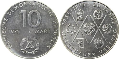 10 Mark Ddr 20j Warsch handgehoben, Postzegels en Munten, Munten | Europa | Niet-Euromunten, Verzenden