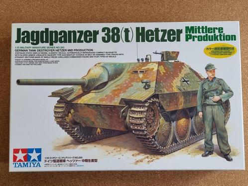 Tamiya 35285 Jagdpanzer 38(t) Hetzer 1:35, Hobby en Vrije tijd, Modelbouw | Auto's en Voertuigen, Tamiya, Verzenden