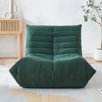 Relaxstoel Kodsø lounge fauteuil 75x90x100 cm microvezel gro, Verzenden, Nieuw