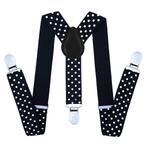 Fako Fashion® - Kinder Bretels - Stippen - 65cm - Zwart, Verzenden, Nieuw