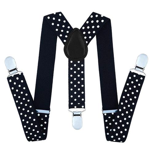 Fako Fashion® - Kinder Bretels - Stippen - 65cm - Zwart, Kinderen en Baby's, Kinderkleding | Overige, Verzenden