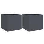 Antraciet Stalen Plantenbakken | OP = OP | Terras Upgrade, Tuin en Terras, Minder dan 30 cm, Minder dan 60 cm, Nieuw, Ophalen of Verzenden