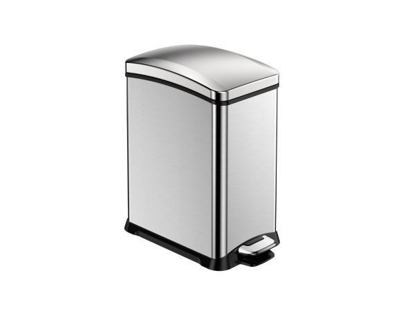 Veiling - EKO prullenbak New Rejoice 15L RVS, Huis en Inrichting, Woonaccessoires | Prullenbakken, Gebruikt