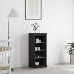 vidaXL Sideboard met LED-verlichting Zwart Eiken 41x37x100, Huis en Inrichting, Kasten | Buffetkasten, Minder dan 50 cm, Verzenden