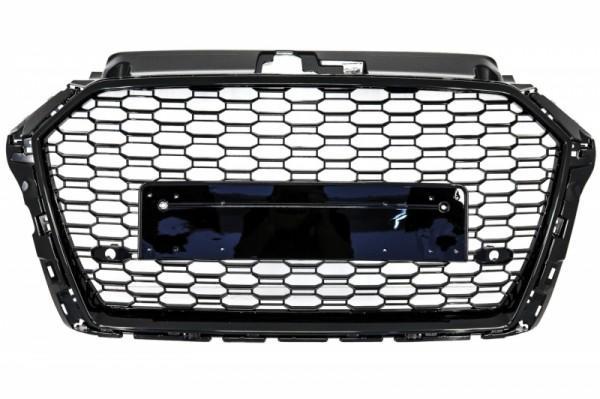 Grill Audi A3 8V RS3 look 17-20 Glans Zwart, Auto-onderdelen, Overige Auto-onderdelen, Ophalen of Verzenden