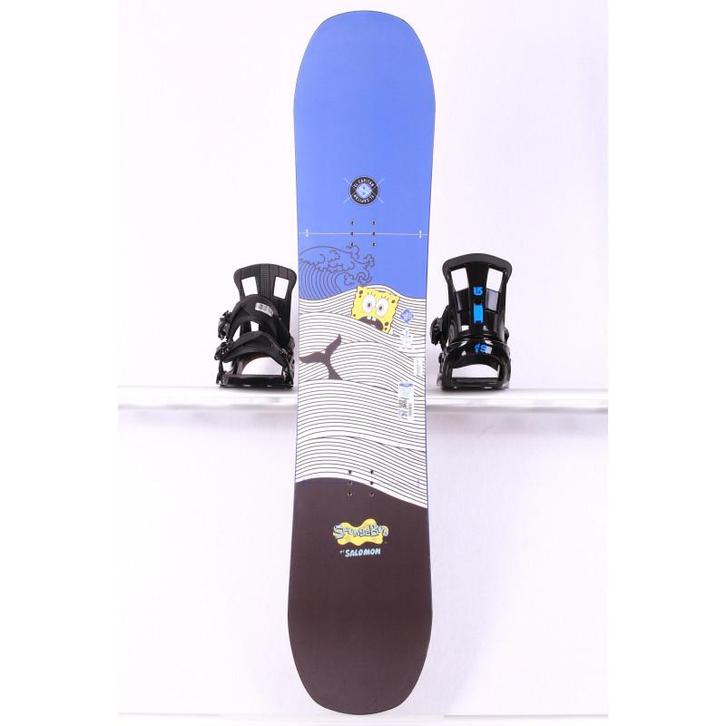 130 kinder snowboard SALOMON EL CAPITAN, SPONGE BOB, ROCKER/, Sport en Fitness, Snowboarden, Board, Gebruikt, Verzenden