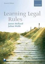 Learning Legal Rules, James Holland, Julian Webb, Boeken, Gelezen, Julian Webb, James A. Holland, Verzenden