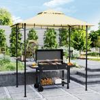 TRUUSK Grillpaviljoen Met LED - 240 x 150 x 258 cm - Wateraf, Tuin en Terras, Tuintafels, Verzenden, Nieuw