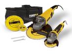 Powerplus POWX06250 Haakse slijper set - 750W en 2000W -, Verzenden, Zo goed als nieuw