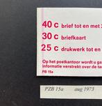 Nederland 1973 - Postzegelboekje met variëteit - dikke, Postzegels en Munten, Postzegels | Nederland, Gestempeld