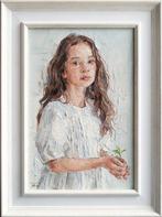 Mariia Bobyreva - Girl with a seedling, Antiek en Kunst