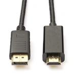 DisplayPort naar HDMI kabel | Roline | 2 meter (4K@60Hz), Audio, Tv en Foto, Audiokabels en Televisiekabels, Nieuw, Verzenden